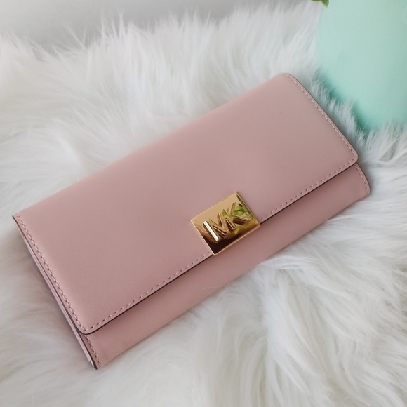 michael kors pastel pink wallet